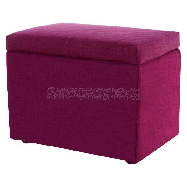 Allsorts Rectangle Storage Ottoman - Single Color