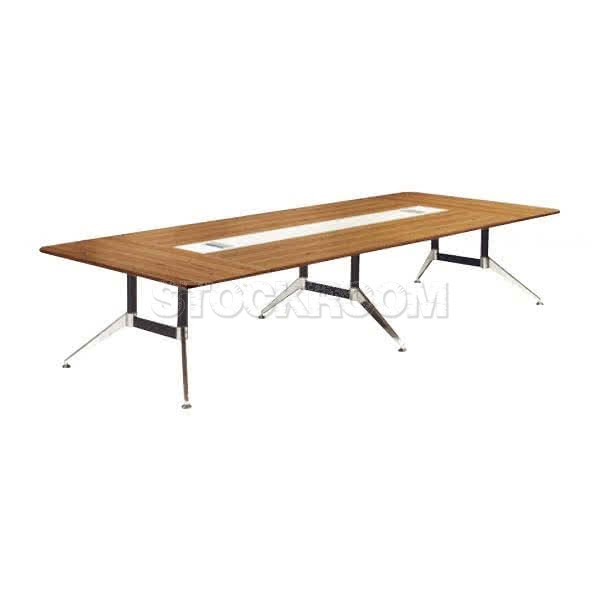 Geneva Large Conference Table with Cable Management