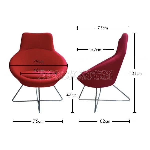 Gere Style High Back Lounge Chair