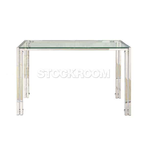 Larunda Glass Console Table