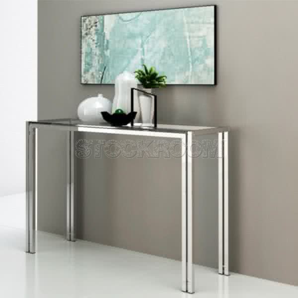 Larunda Glass Console Table