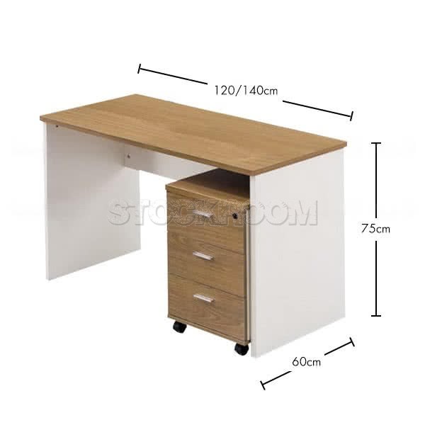 Mayline Office Desk and File Cabinet - More Sizes