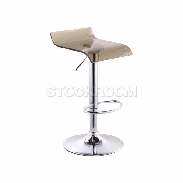 Martha Adjustable Clear Barstool