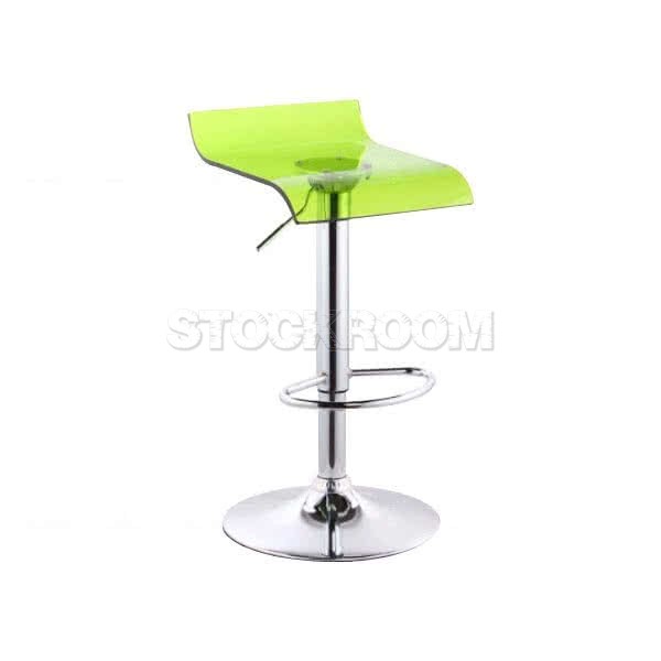 Martha Adjustable Clear Barstool