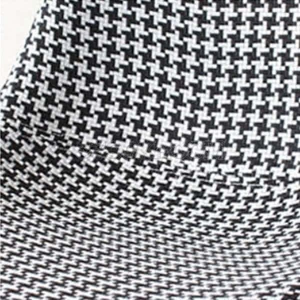 Eames DSW Style Office Chair - Houndstooth Pattern Fabric