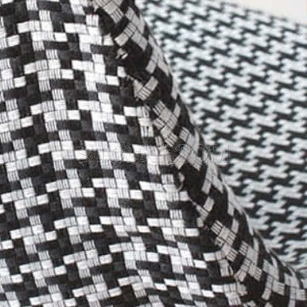 Eames DSW Style Office Chair - Houndstooth Pattern Fabric