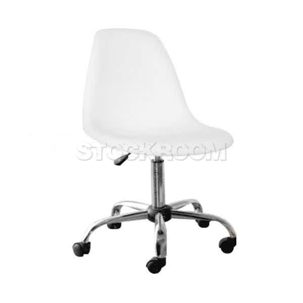 Eames DSW Style Office Chair - Leather 