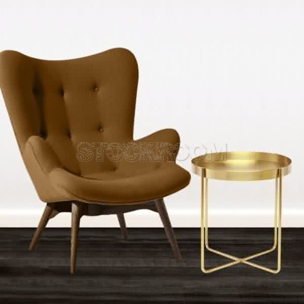 Grant Featherston Style Contour Lounge Chair and Starry Coffee Table Combo Set
