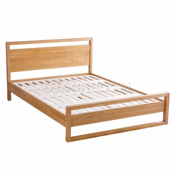 Mason Solid Oak Wood Bed Frame