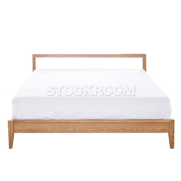 Ansley Solid Oak Wood Bed Frame