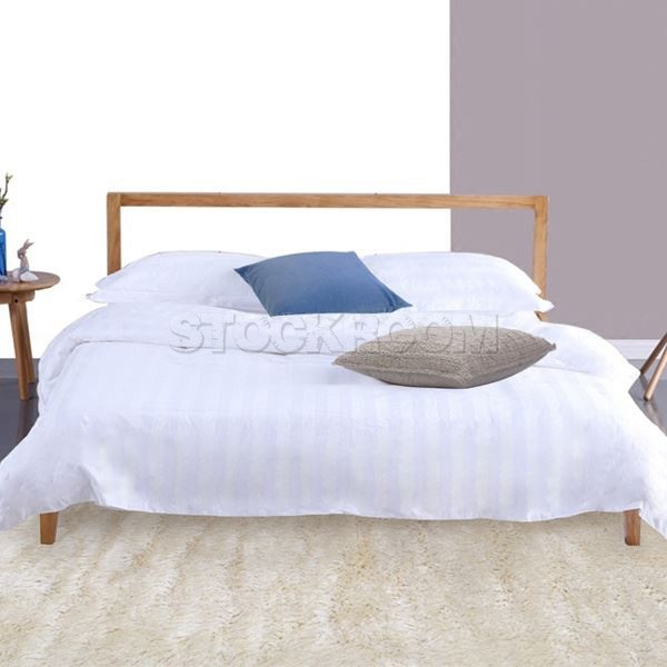 Ansley Solid Oak Wood Bed Frame