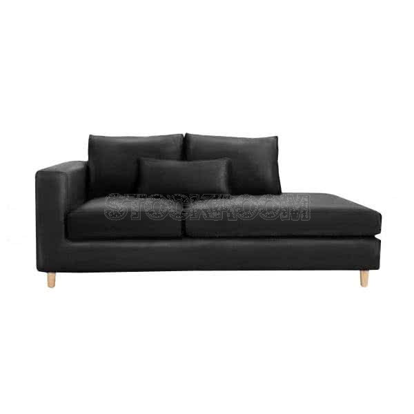 Heather Style Leather Lounge Sofa/ Daybed