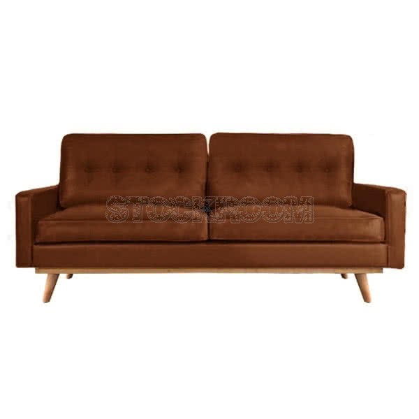 Hoover Leather 3 Seater Sofa