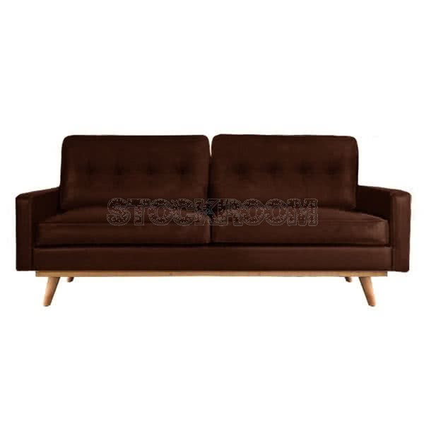 Hoover Leather 3 Seater Sofa