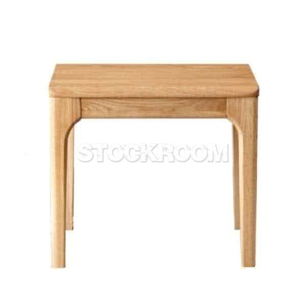 Zakiah Style Solid Oak Stool 