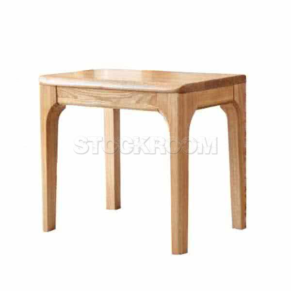 Zakiah Style Solid Oak Stool 