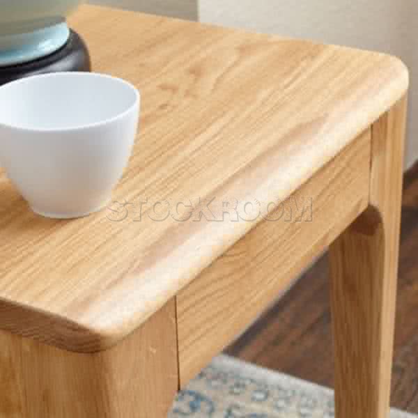 Zakiah Style Solid Oak Stool 