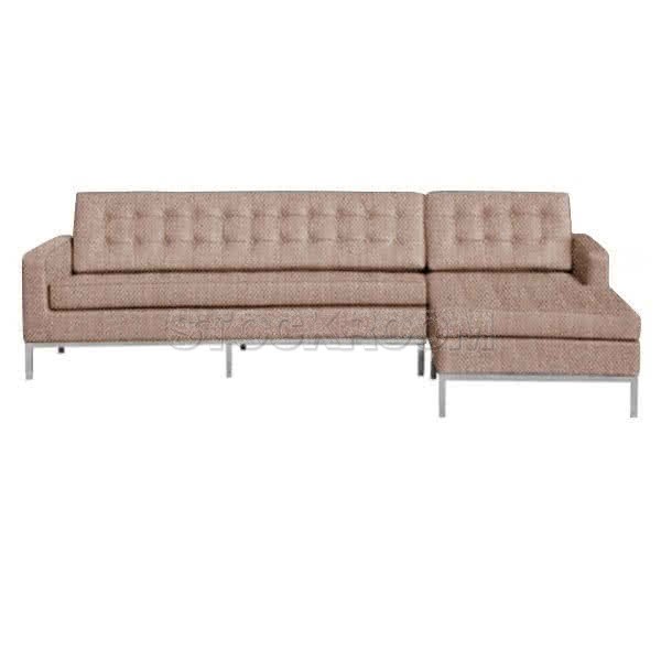 Florence Knoll Style Fabric Corner Sofa