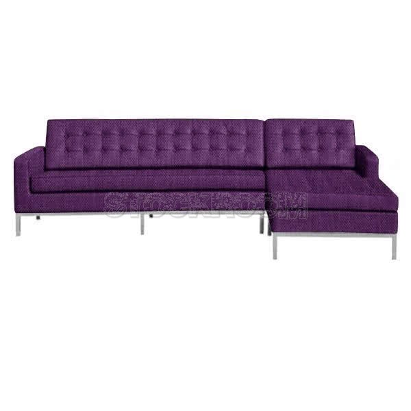Florence Knoll Style Fabric Corner Sofa