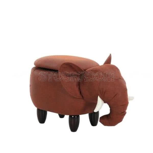 Stockroom Elephant Storage Ottoman and Stool