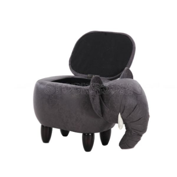 Stockroom Elephant Storage Ottoman and Stool