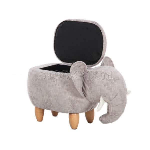 Stockroom Elephant Storage Ottoman and Stool