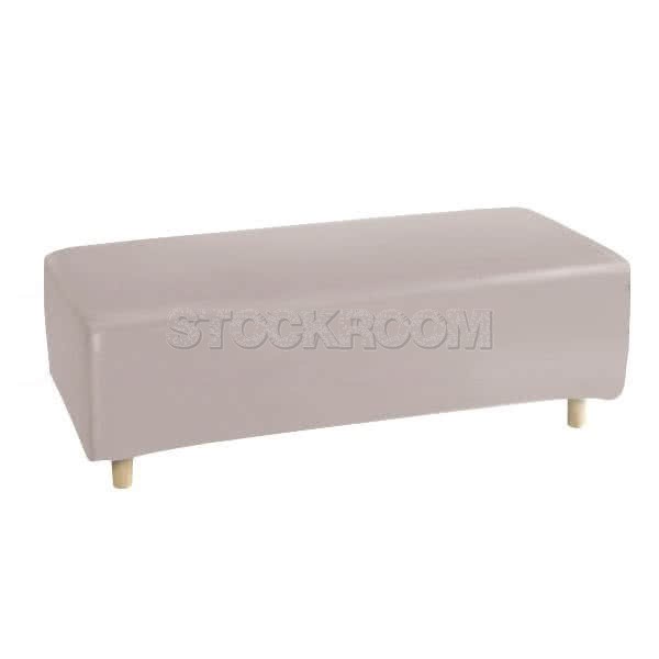 Stockroom Biggie Cake Leather Ottoman / Bench