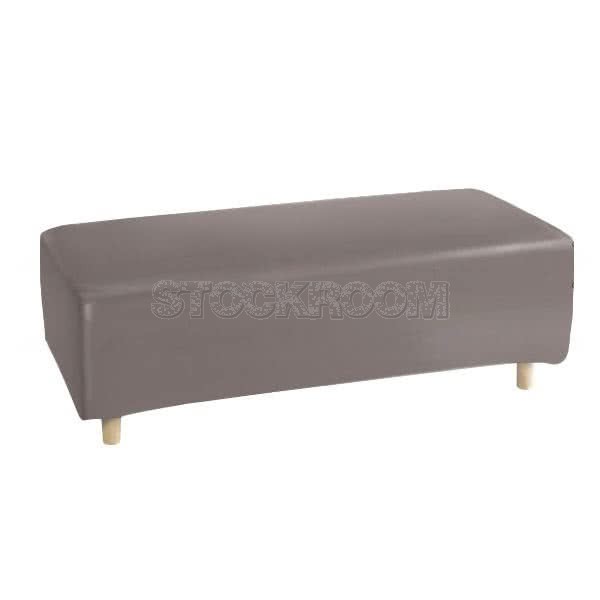 Stockroom Biggie Cake Leather Ottoman / Bench