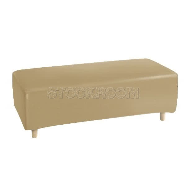 Stockroom Biggie Cake Leather Ottoman / Bench