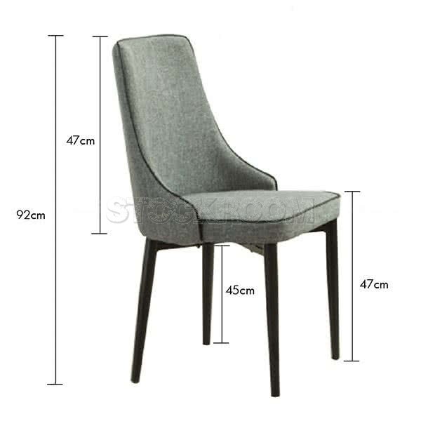 Magnus Upholstered High Back Dining Chair