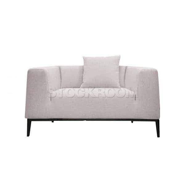 Arnold Fabric Lounge Chair and Single Seater Sofa