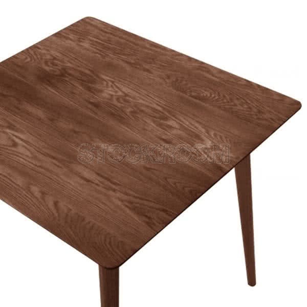 Milo Solid Wood Square Table 