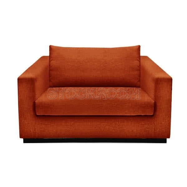 Stockroom Preston Contemporary Fabric Sofa - Single Seat