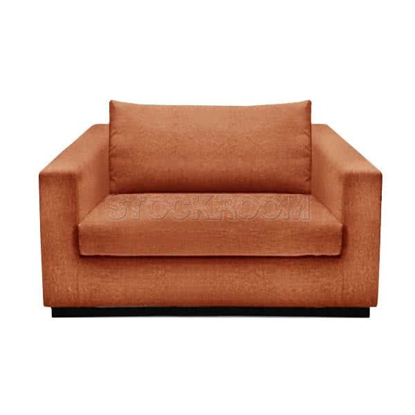 Stockroom Preston Contemporary Fabric Sofa - Single Seat