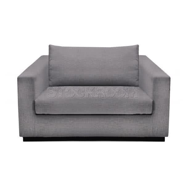 Stockroom Preston Contemporary Fabric Sofa - Single Seat