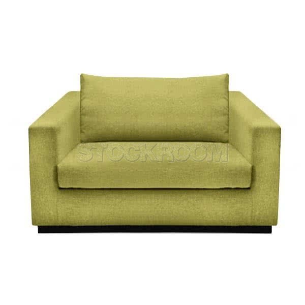 Stockroom Preston Contemporary Fabric Sofa - Single Seat