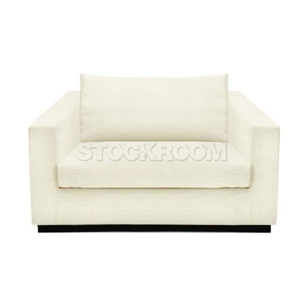 Stockroom Preston Contemporary Fabric Sofa - Single Seat