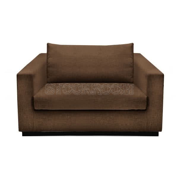 Stockroom Preston Contemporary Fabric Sofa - Single Seat