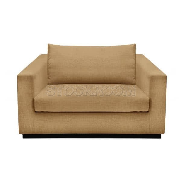 Stockroom Preston Contemporary Fabric Sofa - Single Seat