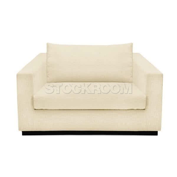 Stockroom Preston Contemporary Fabric Sofa - Single Seat