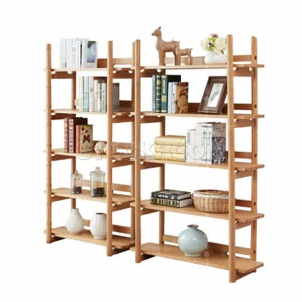 Alfons Style Solid Oak Bookshelf 