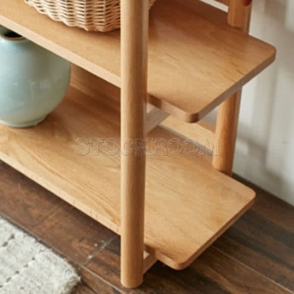 Alfons Style Solid Oak Bookshelf 