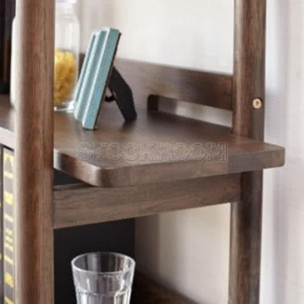 Alfons Style Solid Oak Bookshelf 