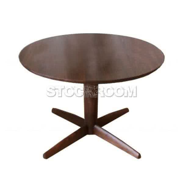 Michi Solid Wood Round Table 