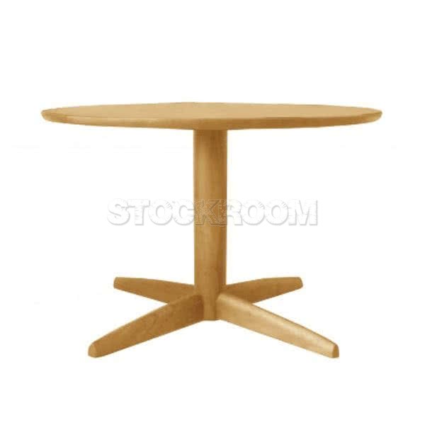 Michi Solid Wood Round Table 