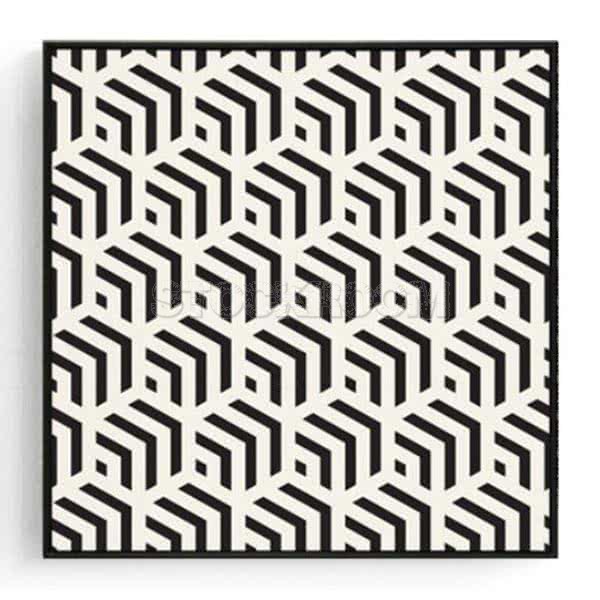 Stockroom Artworks - Square Canvas Wall Art - Honeycomb Pattern - More Sizes