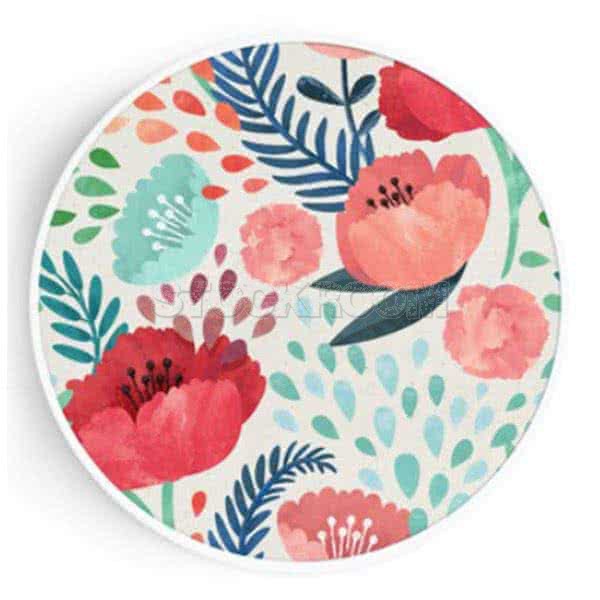 Stockroom Artworks - Circle Canvas Wall Art - Floral - More Sizes
