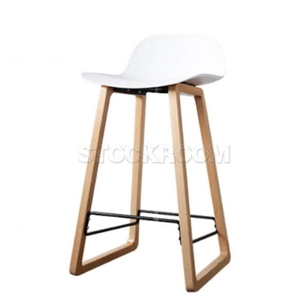 Coty Barstool with Wood Legs