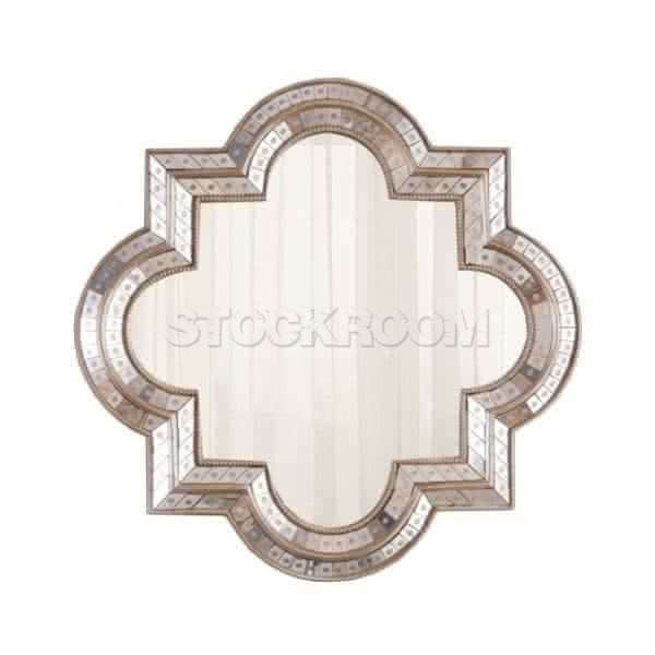 Chantilly Decorative Champagne Silver Accent Mirror