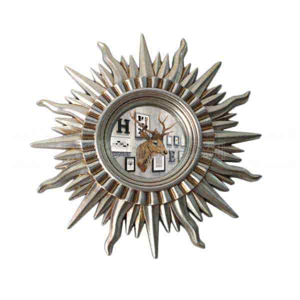 Falconet Sunburst Accent Mirror - Antique Silver